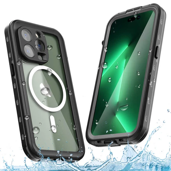 Zore Apple ile uyumlu iPhone 14 Pro Kılıf 1-1 Su Geçirmez Kılıf - 6
