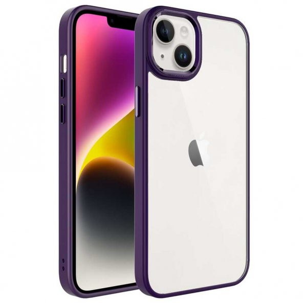 Apple iPhone 14 Kılıf Krom Kapak