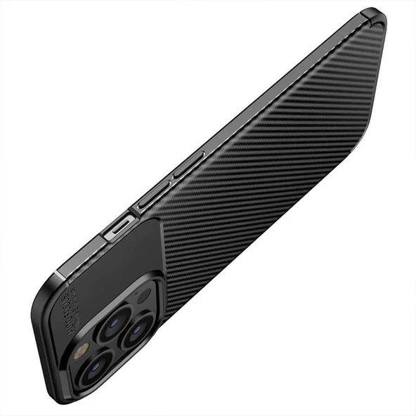 Zore Apple ile uyumlu iPhone 13 Pro Max Kılıf Negro Silikon Kapak - 8