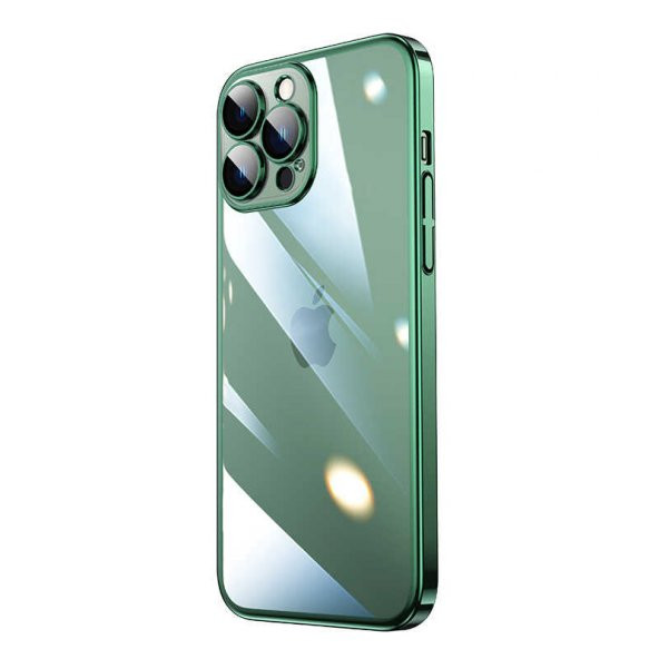 Apple iPhone 13 Pro Max Kılıf Sert PC Renkli Çerçeveli Riksos Kapak - 2
