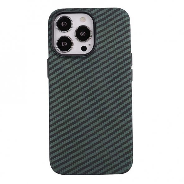 Apple iPhone 13 Pro Max Kılıf Karbon Fiber Tasarımlı Karbono Kapak - 2