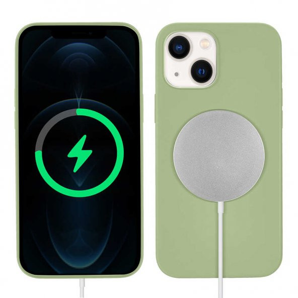 Apple iPhone 13 Kılıf Silksafe Wireless Kapak - 2