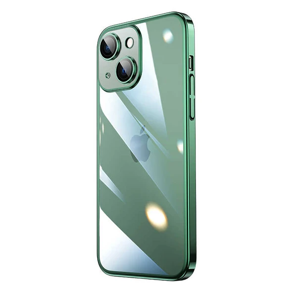 Zore Apple ile uyumlu iPhone 13 Kılıf Sert PC Renkli Çerçeveli Riksos Kapak - Resim 4