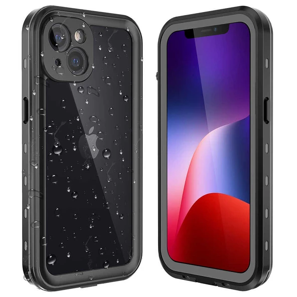 Zore Apple ile uyumlu iPhone 13 Kılıf 1-1 Su Geçirmez Kılıf - 4