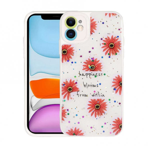 Apple iPhone 11 Kılıf Kamera Korumalı Sert Desenli Pami Kapak - 1