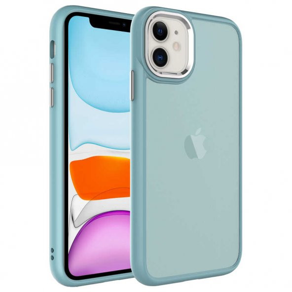 Apple iPhone 11 Kılıf Buzlu Sert PC May Kapak