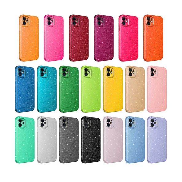 Zore Apple ile uyumlu iPhone 11 Kılıf Kamera Korumalı Simli Lüks Koton Kapak - 2