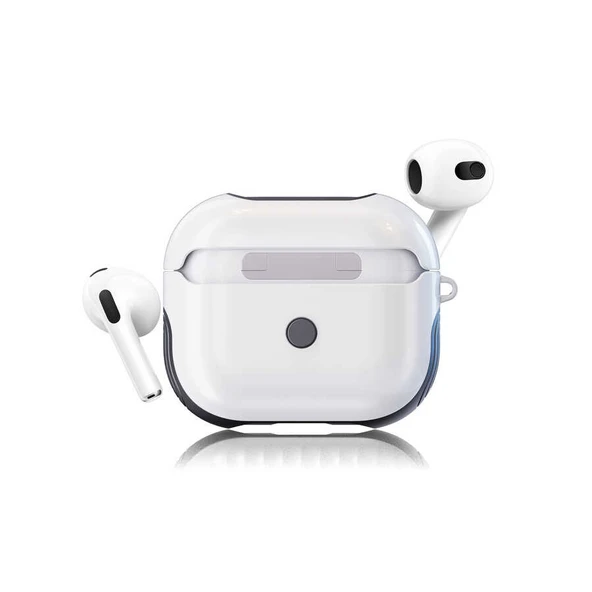 Zore Apple ile uyumlu Airpods ile uyumlu 3. Nesil Kılıf Shockproof Silikon - 12