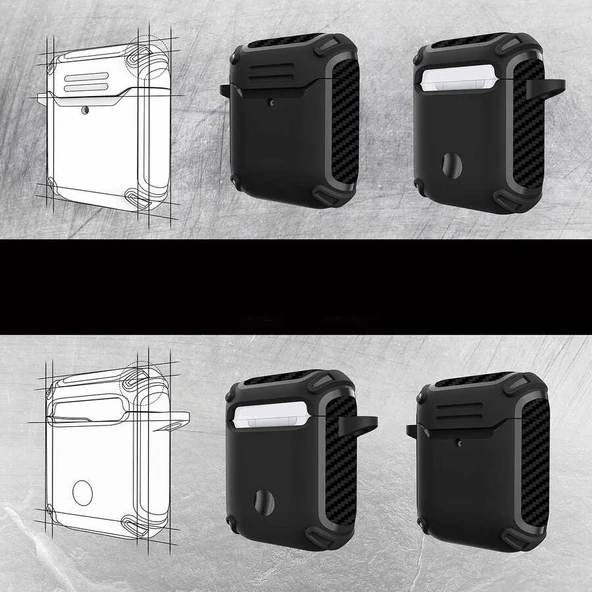 Zore Apple ile uyumlu Airpods ile uyumlu Kılıf Airbag 26 Silikon - 5