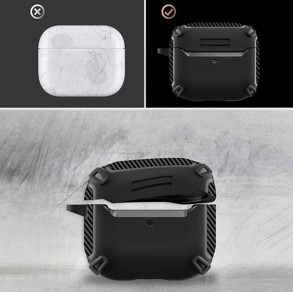 Zore Apple ile uyumlu Airpods ile uyumlu 3. Nesil Kılıf Airbag 26 Silikon - 7