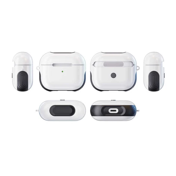 Zore Apple ile uyumlu Airpods ile uyumlu 3. Nesil Kılıf Shockproof Silikon - 8