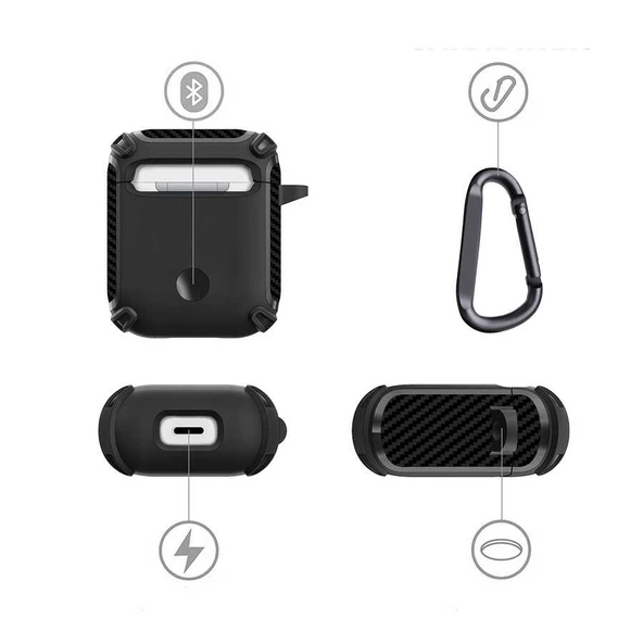 Zore Apple ile uyumlu Airpods ile uyumlu Kılıf Airbag 26 Silikon - 9