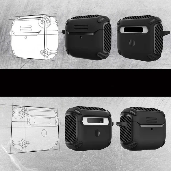 Zore Apple ile uyumlu Airpods ile uyumlu 3. Nesil Kılıf Airbag 26 Silikon - 5