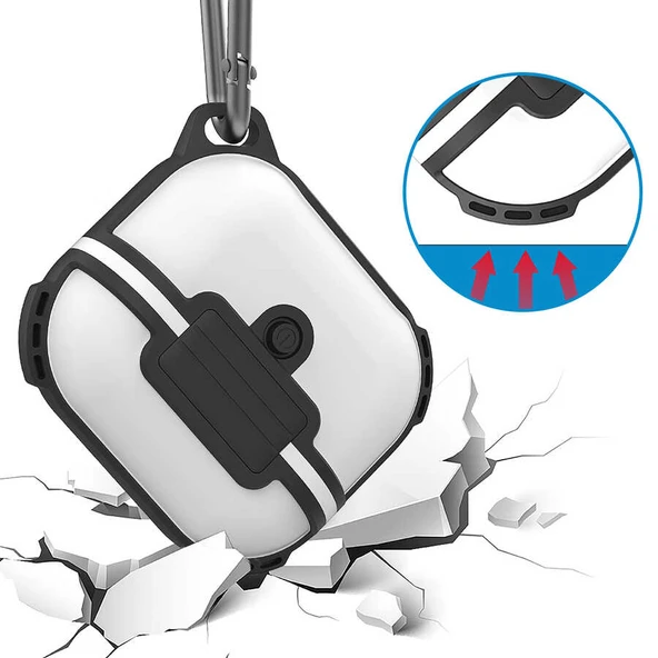 Zore Apple ile uyumlu Airpods ile uyumlu 3. Nesil Airbag 16 Silikon 1-1 Su Geçirmez Kılıf - 2