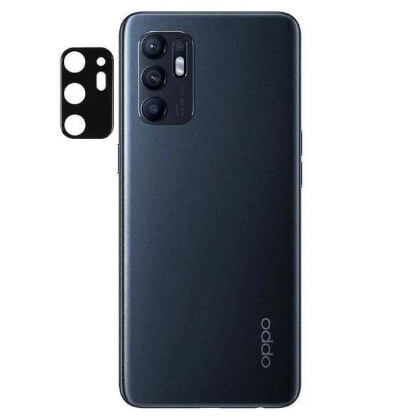 Zore Oppo ile uyumlu Reno 6 4G 3D Kamera Camı - 1