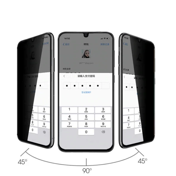 Zore Galaxy ile uyumlu M32 New 5D Privacy Temperli Ekran Koruyucu - 4