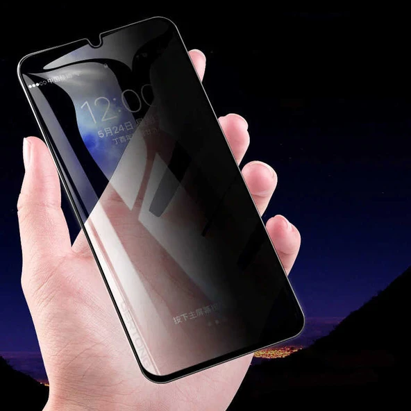 Zore Galaxy ile uyumlu M32 New 5D Privacy Temperli Ekran Koruyucu - 3