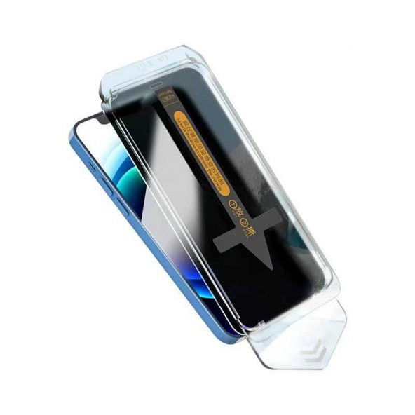 Apple iPhone 13 Pro Max Hayalet Ekran Koruyucu Süper Fast Anti-Dust Privacy Toz Önleyici Temperli Ekran Filmi