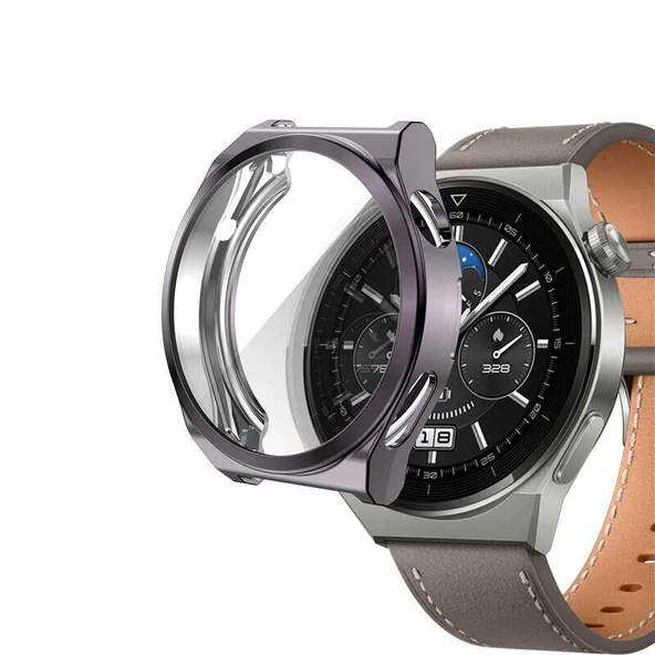 Zore Huawei ile uyumlu Watch GT 3 Pro 46mm Watch Gard 02 Koruyucu Silikon - 9