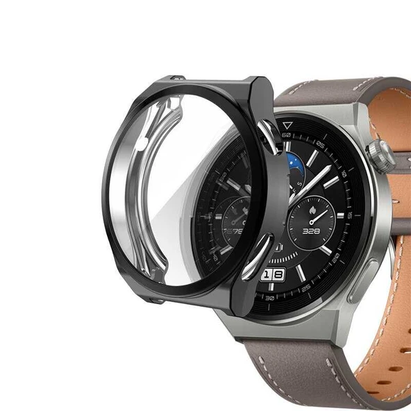 Zore Huawei ile uyumlu Watch GT 3 Pro 46mm Watch Gard 02 Koruyucu Silikon - 8