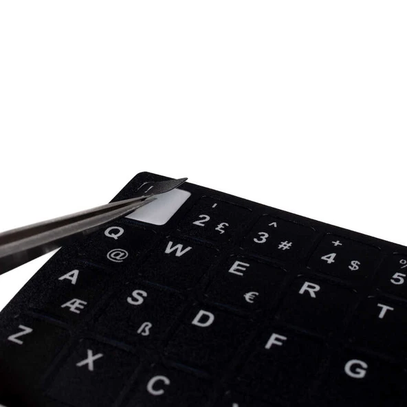 Zore Türkçe Karakter Klavye Tuş Koruyucu Sticker - Resim 2