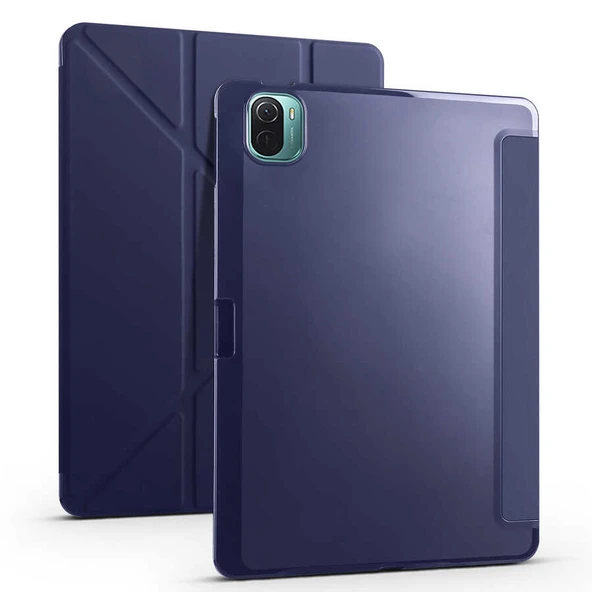 Zore Xiaomi ile uyumlu Mi Pad 5 Kılıf Tri Folding Kalem Bölmeli Standlı Kılıf - 12