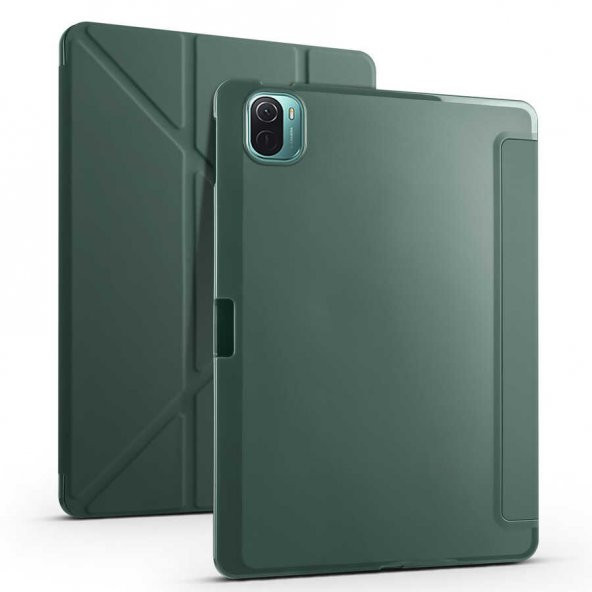 Xiaomi Mi Pad 5 Kılıf Tri Folding Kalem Bölmeli Standlı Kılıf - 2