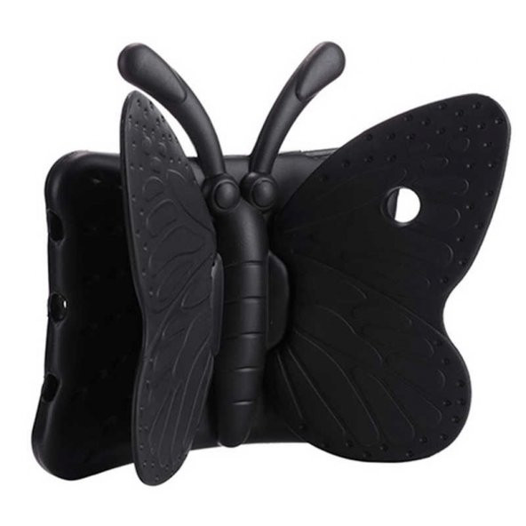 Galaxy Tab S6 Lite P610 Butterfly Çocuklar İçin Kelebek Figür Standlı Tablet Kılıf
