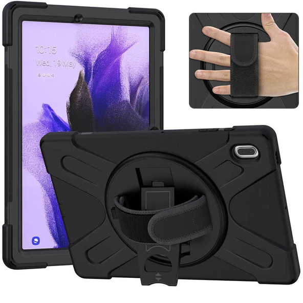 Zore Galaxy ile uyumlu Tab S7 FE LTE (T737-T736-T733-T730) Defender Tablet Silikon - 4