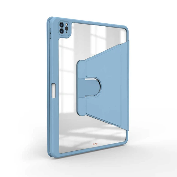 Zore Apple ile uyumlu iPad Pro 12.9 2022 M2 Kılıf Nayn Dönebilen Standlı Kılıf - Resim 4