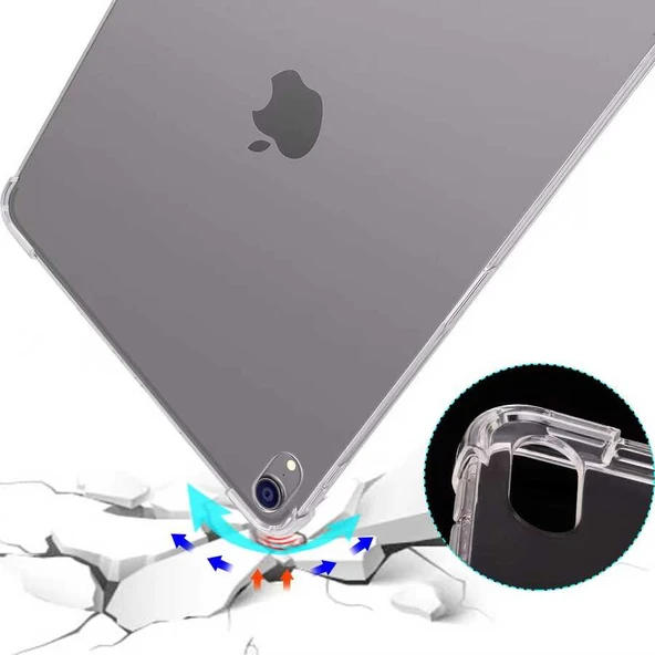 Zore Apple ile uyumlu iPad Mini 2021 (6.Nesil) Kılıf Tablet Nitro Anti Shock Silikon Kapak - Resim 7