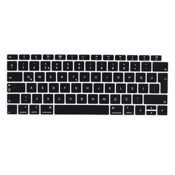Zore Apple ile uyumlu Macbook 13.3' Air A1932 Klavye Koruyucu Silikon Ped - 3