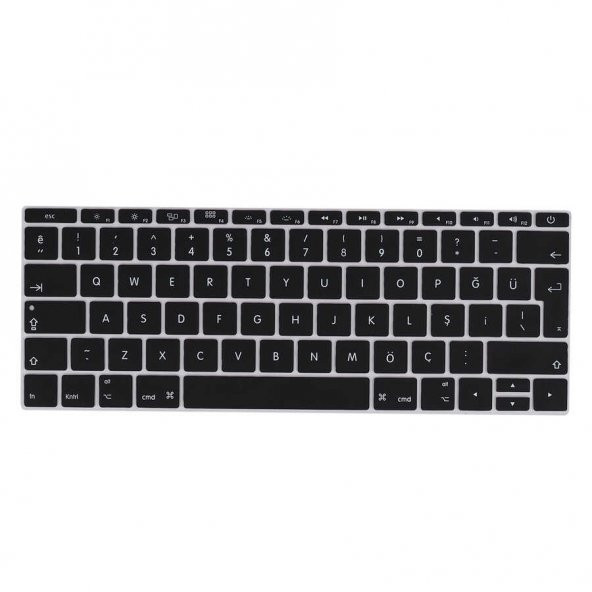 Apple Macbook 13.3 New Pro A1708 Klavye Koruyucu Silikon Ped