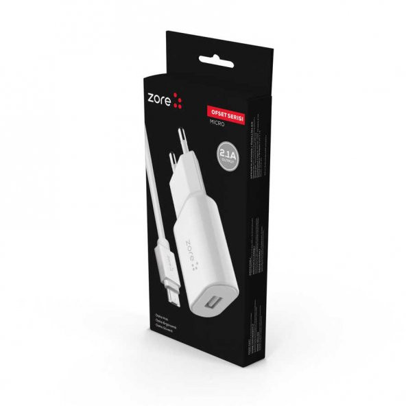 Ofset Serisi ZCS-01 Micro 2 in 1 Ev Şarj Seti 2.1A - 2