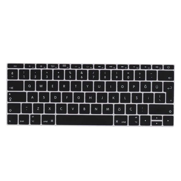 Zore Apple ile uyumlu Macbook 13.3' New Pro A1708 Klavye Koruyucu Silikon Ped - Resim 3