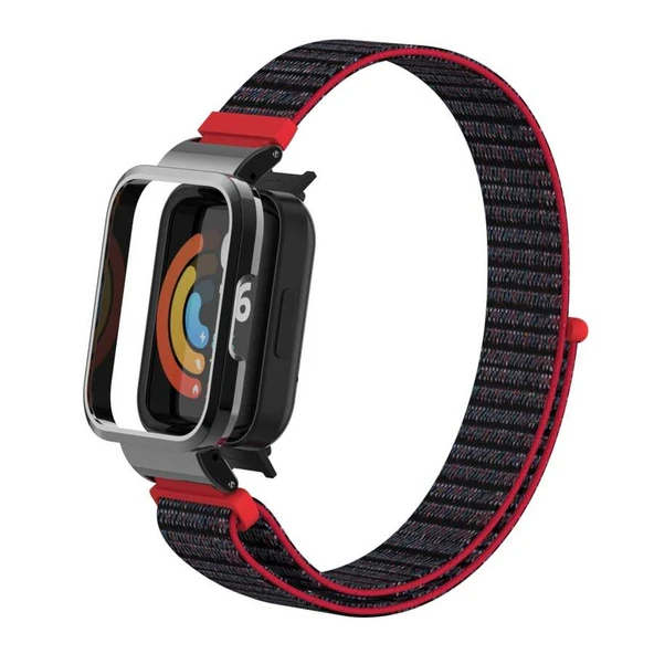 Zore Xiaomi ile uyumlu Redmi Watch (Mi Watch Lite) KRD-61 Hasır Kordon - Resim 4