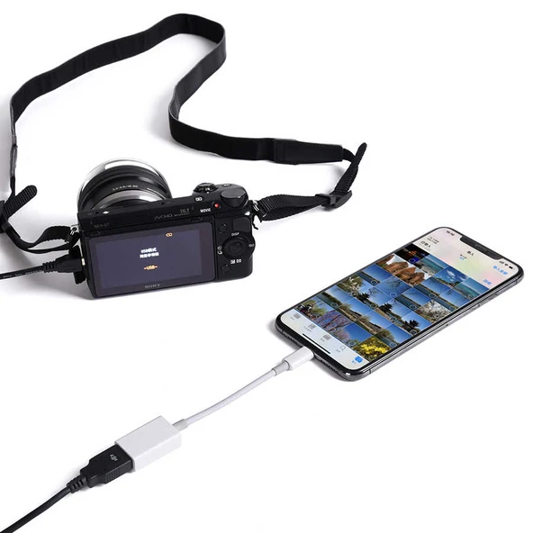 Zore JH-0514 Lightning To Usb Kamera Bağlantı Adaptörü - 3