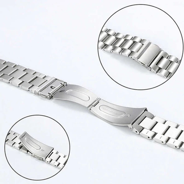 Zore Huawei ile uyumlu Watch GT 3 46mm KRD-04 Metal Kordon - 3