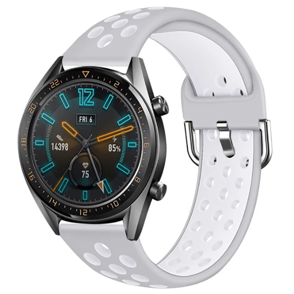 Zore Huawei ile uyumlu Watch GT 3 46mm KRD-10 Silikon Kordon - 7