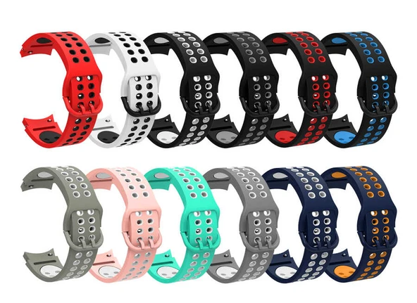 Zore Galaxy ile uyumlu Watch 4 Classic 46mm KRD-02 Silikon Kordon - 4