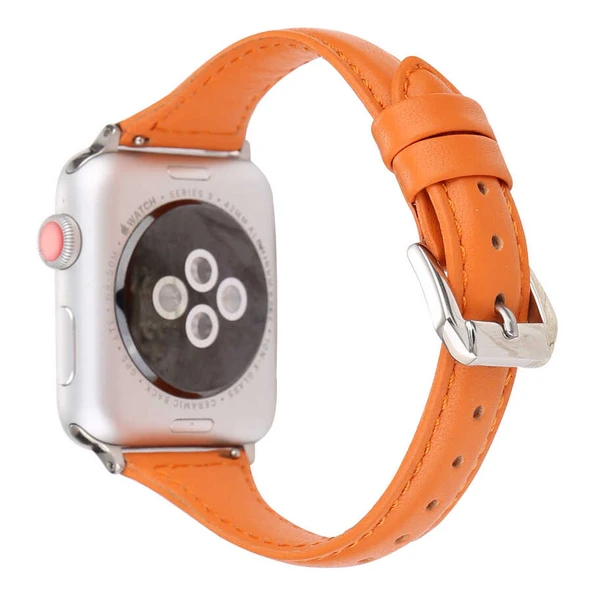 Zore ​​​Apple ile uyumlu Watch Ultra 49mm Kordon KRD-28 Deri Strap Kayış - Resim 12