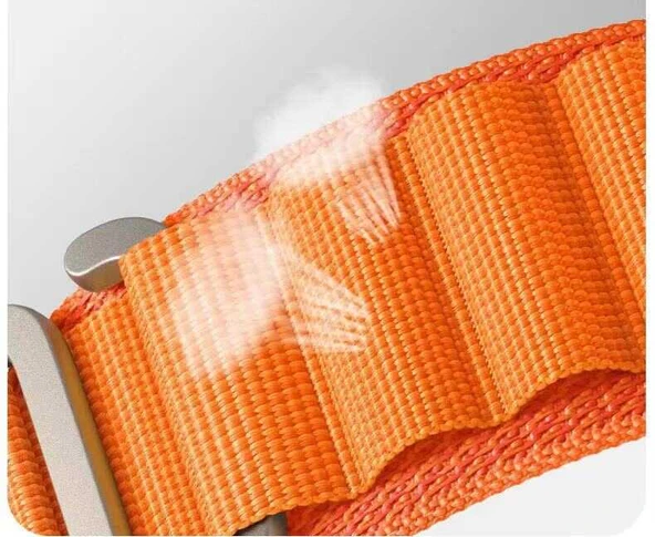 Zore Apple ile uyumlu Watch 7 45mm KRD-74 Hasır Kordon - 9