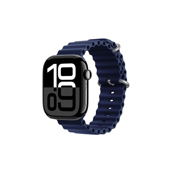 Zore Apple ile uyumlu Watch 7 41mm KRD-75 Silikon Kordon - 4