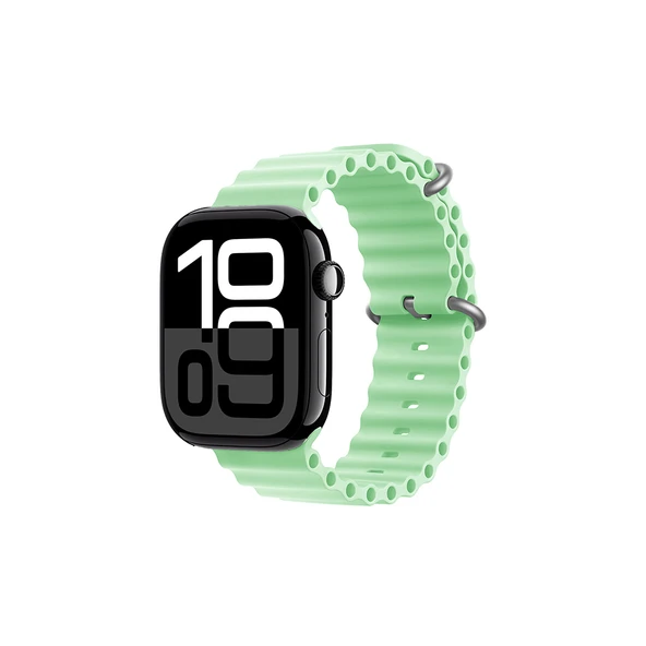 Zore Apple ile uyumlu Watch 7 41mm KRD-75 Silikon Kordon - 3