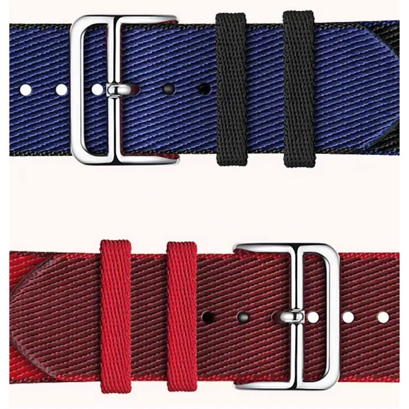 Zore Apple ile uyumlu Watch 7 41mm KRD-51 Hasır Kordon - 6