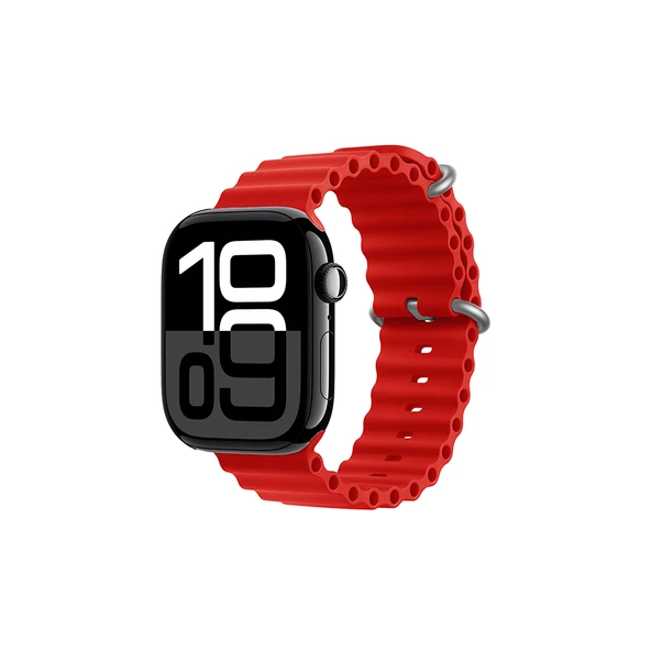 Zore Apple ile uyumlu Watch 7 41mm KRD-75 Silikon Kordon - 10