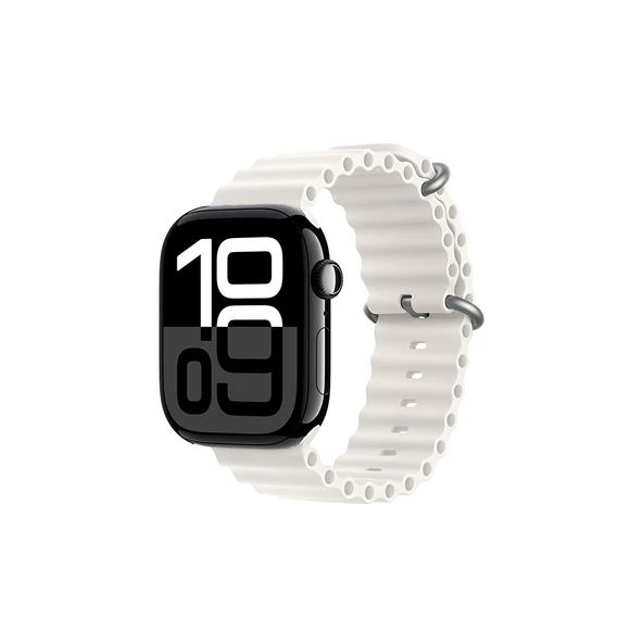 Zore Apple ile uyumlu Watch 7 41mm KRD-75 Silikon Kordon - 5