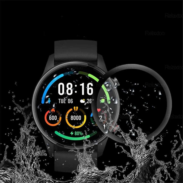 Zore Xiaomi ile uyumlu Mi Watch Color PMMA Pet Saat Ekran Koruyucu - Resim 3