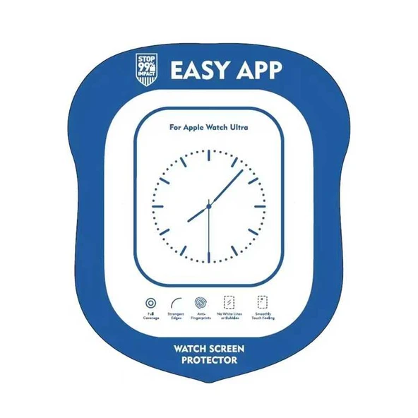 Zore Apple ile uyumlu Watch Ultra 49mm Easy Cam Ekran Koruyucu - 6