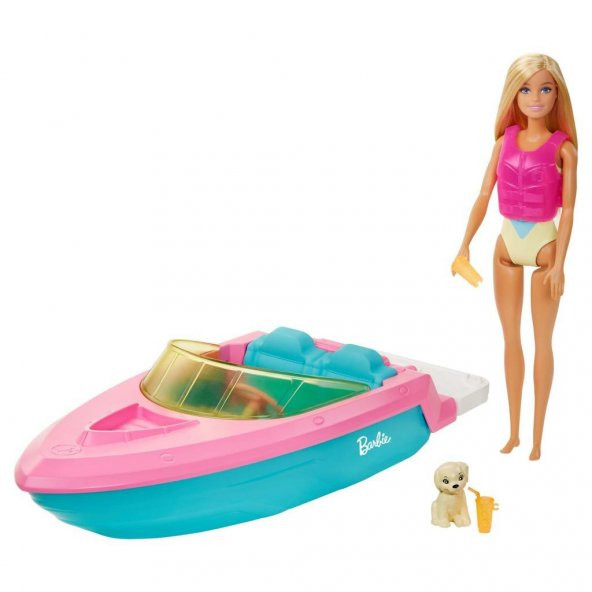 Barbie Bebek ve Suda Yüzer Teknesi GRG30